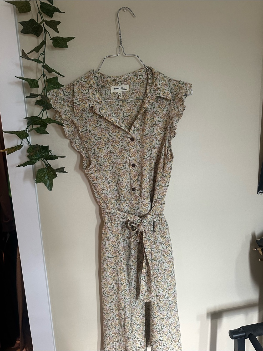 Monteau midi dress floral print